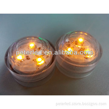 LED small submersible light waterproof color change round&flower